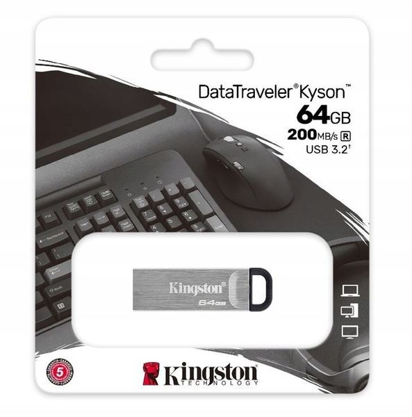 Kingston Pendrive Kyson DTKN/64G USB 3.2 200 MB/s zdjęcie 1