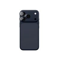 Szkło na aparat do iPhone 17 Pro / Pro Max z niebieską ramką aluminiową Lens Glass