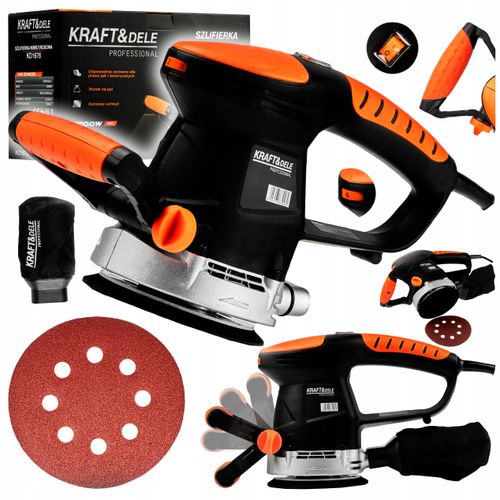 Szlifierka Mimośrodowa Sieciowa Kraft&Dele 1200 W 230 V 14.000 obr/min na Arena.pl