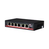 Switch POE Getfort 4FE x POE + 2FE Uplink 65W