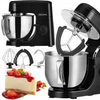 ROBOT KUCHENNY PLANETARNY Mikser MISA 5L KOMPAKTOWY WIELOFUNKCYJNY CZARNY