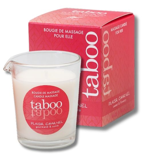 Świeca do masażu Taboo - słodkie kakao zdjęcie 1