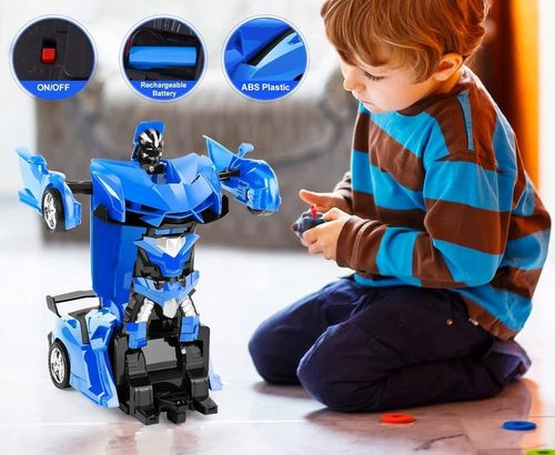 Thedttoy Transforming Toys – Zdalnie Sterowany Samochód 2w1 Robot na Arena.pl