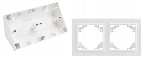 GNIAZDO PODWÓJNE MEBLOWE NAROŻNE BIURKOWE KUCHENNE BLATOWE USB TYP C BIAŁE na Arena.pl