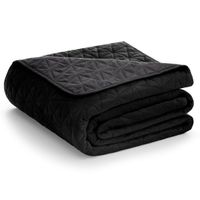 Narzuta na łóżko LAILA styl glamour 170x270 czarna AmeliaHome