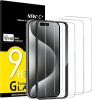 Szkło hartowane do iPhone 15 pro 3szt z ramką