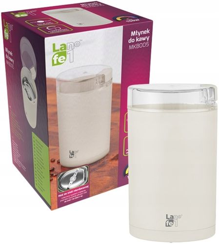 Młynek do kawy Lafe MKB-005 Elektryczny udarowy 150W Kość słoniowa na Arena.pl