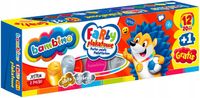 Farby plakatowe Bambino 13 kolorów 20 ml - zestaw dla dzieci