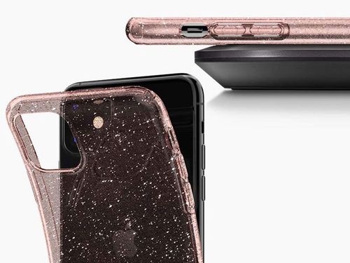 Etui Spigen Liquid Crystal Glitter do Apple iPhone 11 Rose Quartz na Arena.pl
