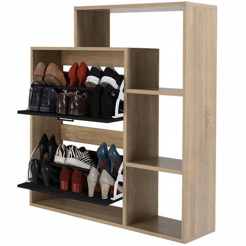 szafka na buty regał 2 komory obuwie komoda pojemna do przedpokoju regał na Arena.pl
