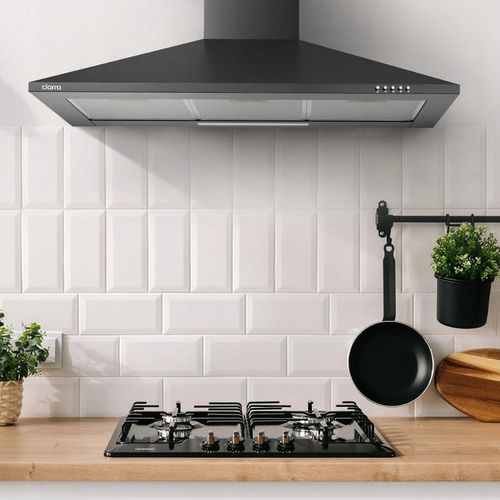 Okap ścienny CIARRA CBCB9201-B 90 cm 370m³/h Czarny na Arena.pl