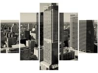 70 100CM OBRAZ 5 ELEM WARSZAWA DRUK PŁÓTNO