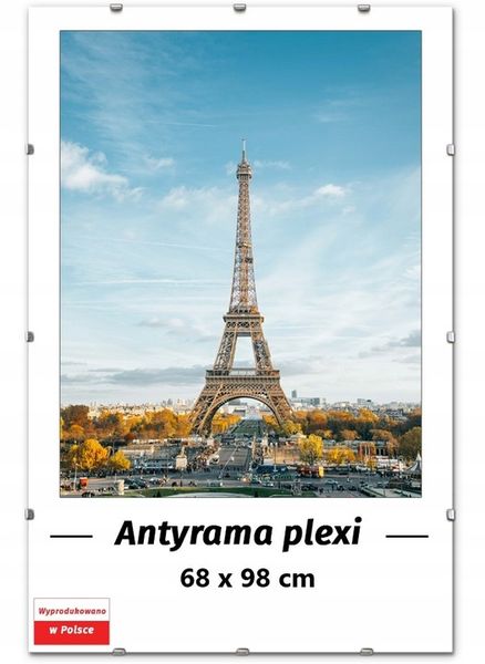 ANTYRAMA plexi 68x98 RAMKA NA ZDJĘCIA 98x68 cm, PLAKAT, PUZZLE zdjęcie 1