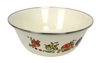 miska emaliowana 22 x 6,5cm ae-a1012 grzybki