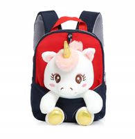 PLECAK UNICORN DLA PRZEDSZKOLAKA 2w1 Z MASKOTKĄ