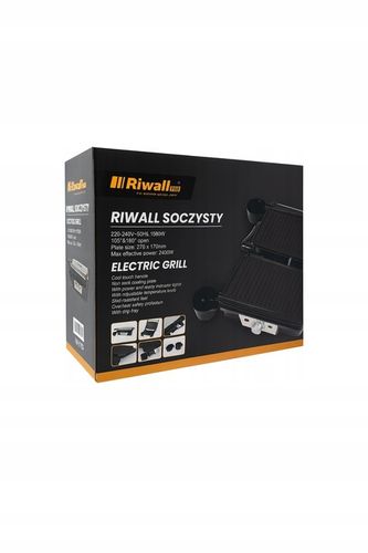 Grill elektryczny opiekacz Riwall Soczysty panini 1800W na Arena.pl