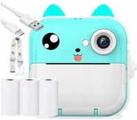 MINI DRUKARKA DRUKUŚ 2.0 APARAT NATYCHMIASTOWY TERMICZNA ZDJĘĆ + ROLKI