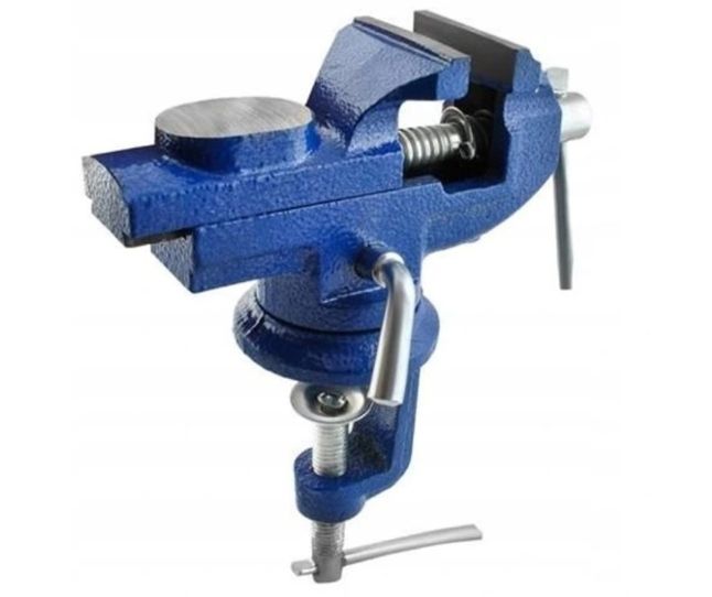 IMADŁO ŚLUSARSKIE OBROTOWE 360 Z KOWADŁEM ŻELIWNE STOŁOWE SOLIDNE 50MM zdjęcie 4