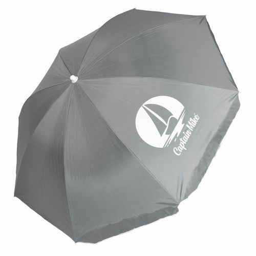 Parasol plażowy łamany z filtrem UPF50+ Captain Mike 160cm szary na Arena.pl