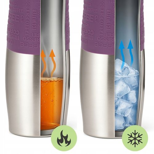 KUBEK TERMICZNY do kawy herbaty TERMOS BUTELKA bidon KAMILLE 480ml na Arena.pl