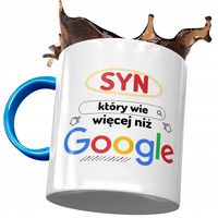 Kubek Błękitny Dla Syna Na Dzień Dziecka Prezent Z Nadrukiem Ze Zdjęciem