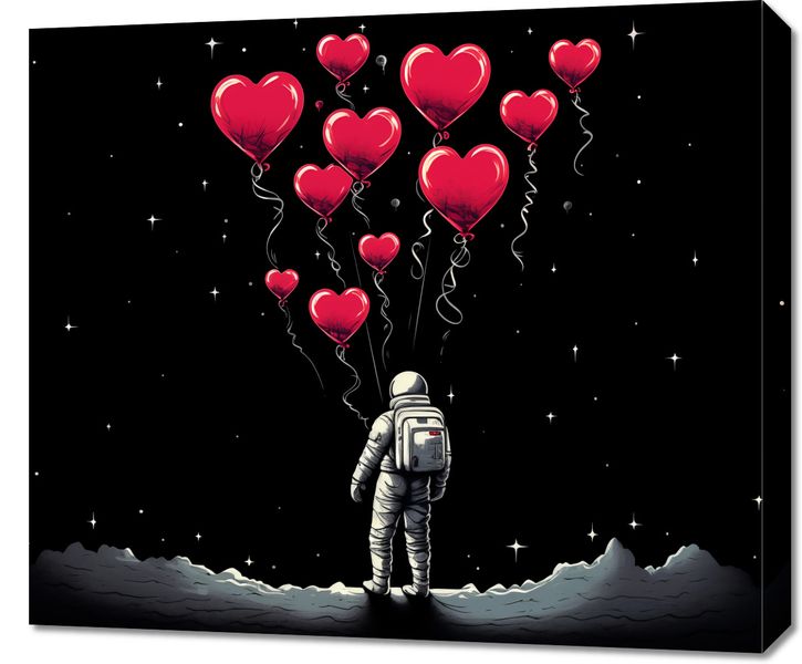 Obraz 70x60cm Astronauta Własnych Celi zdjęcie 1