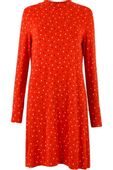 M&S Czerwona Sukienka, Karciane Wzory - 34 / XS