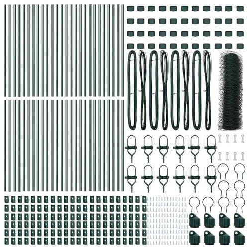 Ogrodzenie z słupkami Zielony 0.8 x 100 m Stal pokryta PCV na Arena.pl