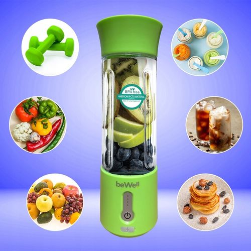 BLENDER KIELICHOWY DO SMOOTHIE I KOKTAJLI RECZNY beWell 500ml BEZPRZEWODOWY na Arena.pl
