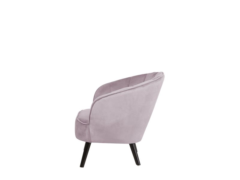 Fotel welurowy różowy DALA zdjęcie 4