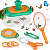 ZESTAW PODRÓŻNIKA SIATKA NA MOTYLE ŁAPANIA OWADÓW