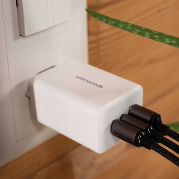 Spacecase Usb Charger 65W Gan Sc009W White zdjęcie 5