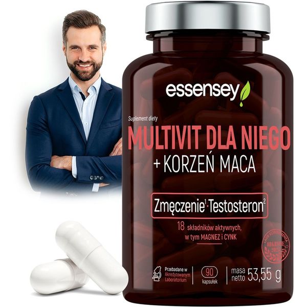 MULTIWITAMINA DLA MĘŻCZYZN 18 SKŁADNIKÓW NA WITALNOŚĆ LIBIDO TESTOSTERON zdjęcie 1