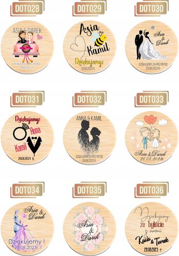 OTWIERACZ DREWNIANY magnes z waszym zdjęciem PODZIĘKOWANIE NA WESELE ŚLUB na Arena.pl