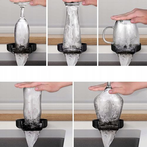 AUTOMATYCZNA MYJKA DO SZKLANEK KUBKÓW BUTELEK PŁUCZKA DO ZLEWU + GRATISY na Arena.pl