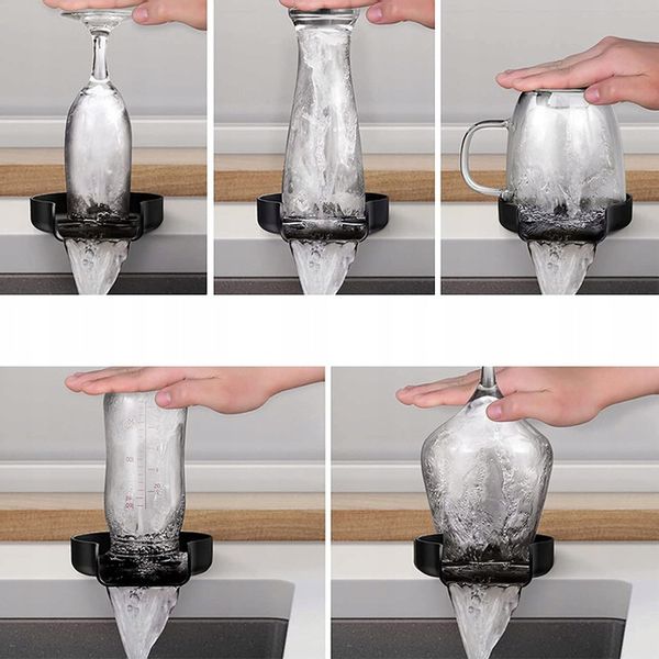 AUTOMATYCZNA MYJKA DO SZKLANEK KUBKÓW BUTELEK PŁUCZKA DO ZLEWU + GRATISY zdjęcie 2