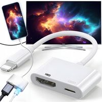 PRZEJŚCIÓWKA ADAPTER ZŁĄCZE LIGHTNING HDMI DO iPhone iPAD FULL HD 1080 60Hz