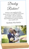 STATUETKA RAMKA podziękowanie dla rodziców na ślub wesele personalizacja