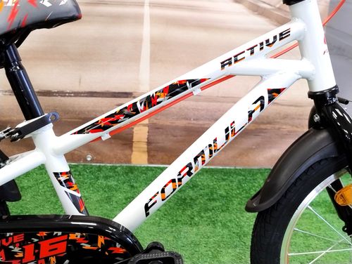 Rower dziecięcy dla chłopca 16" 3 lata+| BOCZNE KÓŁKA, BŁOTNIKI, DZWONEK na Arena.pl