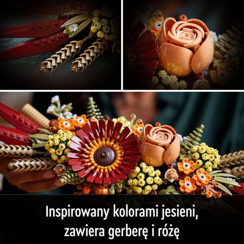 LEGO ICONS 10314 Stroik z suszonych kwiatów BUKIET Kwiaty Na Prezent na Arena.pl