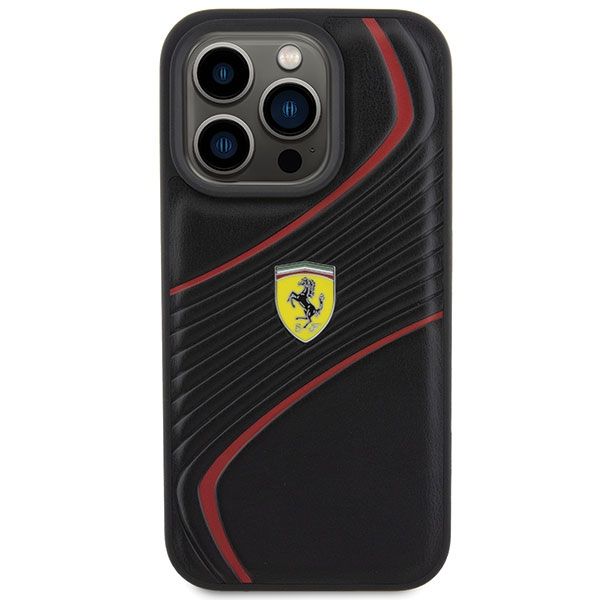 Etui Ferrari do iPhone 15 Pro, Czarny zdjęcie 3