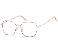 Okulary stalowe owalne Zerówki Korekcyjne unisex OPRAWKI Korekcyjne