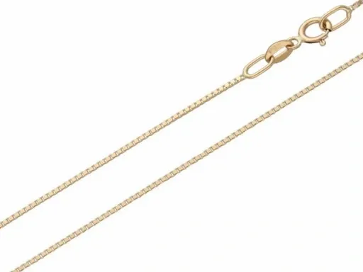 Złoty łańcuszek 585 splot kostka 50cm chrzest 1,84 Komunia Św pamiątka 14K zdjęcie 3