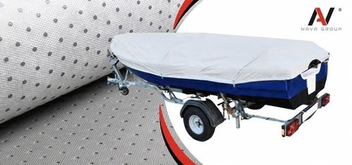 Pokrowiec plandeka osłona przykrycie na łódź łódkę wędkarską 210g 390-420cm na Arena.pl