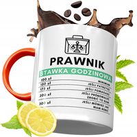 Kubek Pomarańczowy Dla Prawnika Prezent Z Nadrukiem Ze Zdjęciem