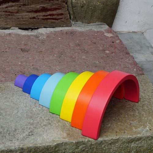 drewniane klocki tęcza jhtoy-318 na Arena.pl