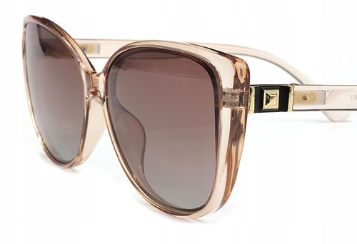 OKULARY PRZECIWSŁONECZNE DAMSKIE POLARYZACYJNE UV400 ETUI CIENIOWANE SZKŁA na Arena.pl