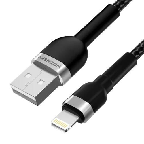 kabel wozinsky wnbal2 usb-a / lightning 2.4a 2 m - czarny na Arena.pl