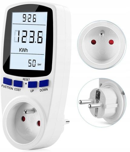 PRECYZYJNY LICZNIK WATOMIERZ POBORU PRĄDU ENERGII MIERNIK ELEKTRONICZNY na Arena.pl