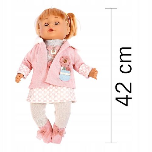 Lalka Bobas Interaktywna Miękka Jak Żywa Duża 42cm Śpiewa Mówi Dziewczynka na Arena.pl